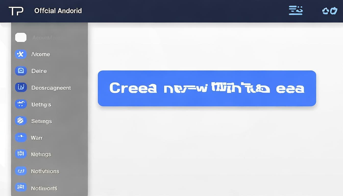 如何在TP官方安卓最新版本中创建工作区域?_安卓服务如何创建_安卓创建新项目